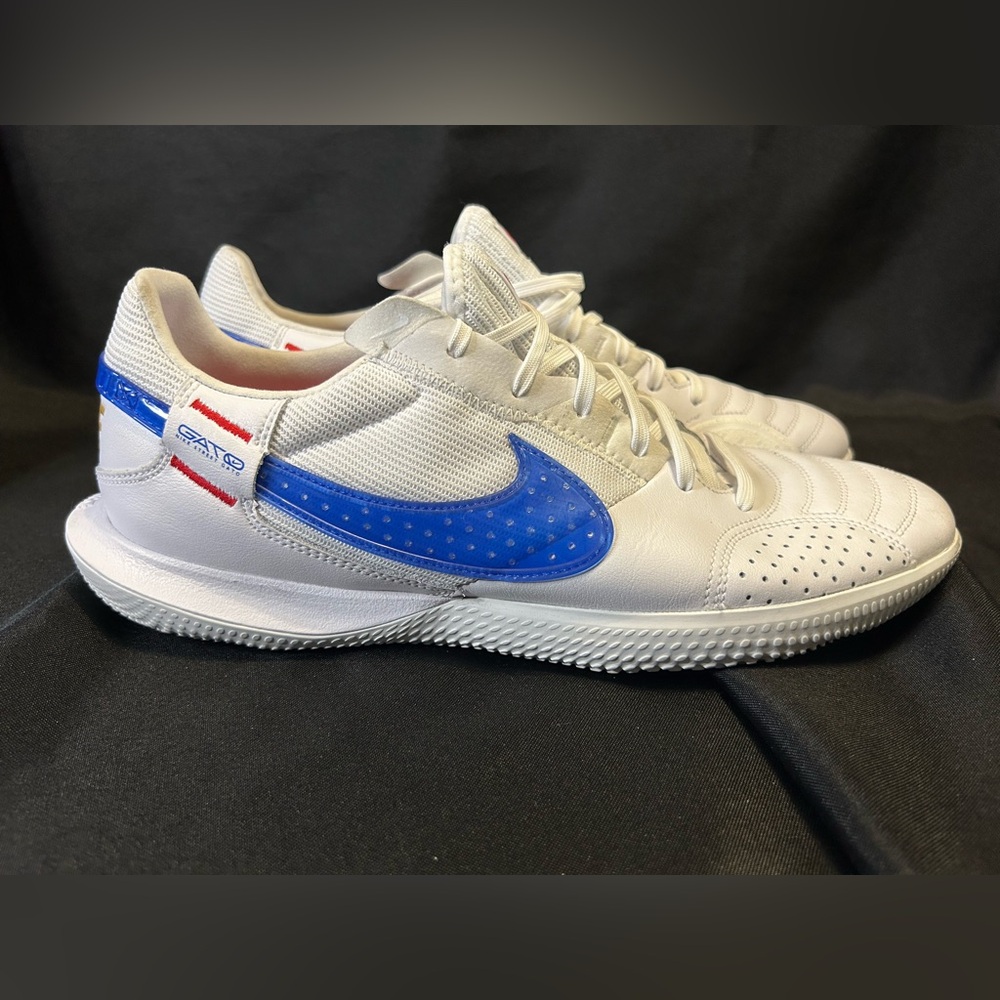 Nike White and Blue Athletic Shoes